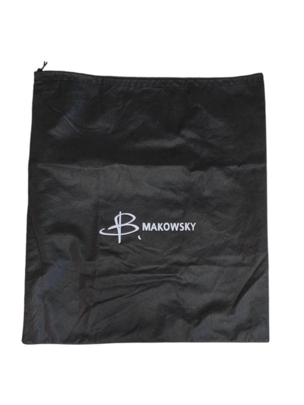 B. Makowsky Black and White Hand Bag Dust Bag